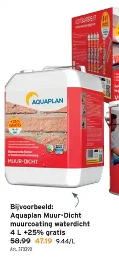GAMMA Aquaplan Muur-Dicht muurcoating waterdicht aanbieding