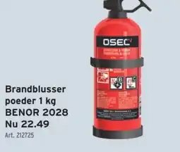 GAMMA Brandblusser poeder 1 kg BENOR 2028 aanbieding
