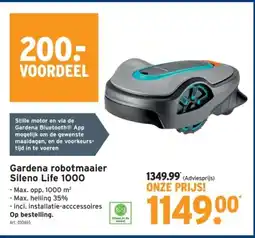 GAMMA Gardena robotmaaier Sileno Life 1000 aanbieding