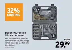 GAMMA Bosch 103-delige bit- en borenset aanbieding