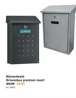 GAMMA Brievenbus premium zwart aanbieding