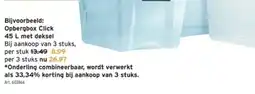 Opbergbox Click 45 L met deksel