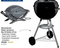 GAMMA Weber barbecue Bar-B-Kettle 47cm aanbieding