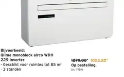 GAMMA Qlima monoblock airco WDH 229 inverter aanbieding