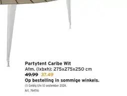 GAMMA Partytent Caribe Wit aanbieding