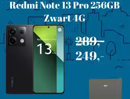 Coolblue Redmi Note 13 Pro 256GB Zwart 4G aanbieding