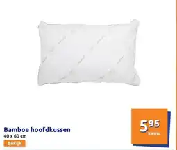 Action Bamboe hoofdkussen aanbieding