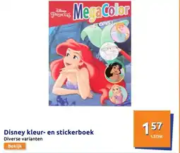 Action Disney kleur- en stickerboek aanbieding