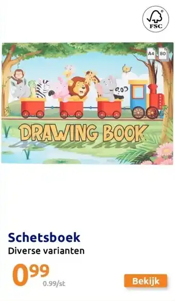 Action Schetsboek aanbieding