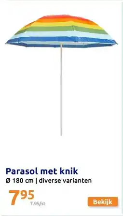Action Parasol met knik aanbieding