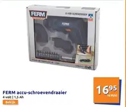 Action FERM accu-schroevendraaier aanbieding