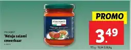 Lidl 'Nduja salami smeerbaar aanbieding