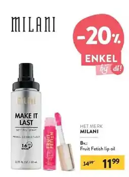 Di MILANI Fruit Fetish lip oil aanbieding