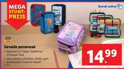 Lidl Gevulde pennenzak aanbieding