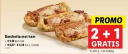 Barchetta met ham