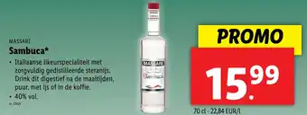 Lidl Sambuca aanbieding