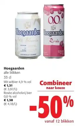Colruyt Hoegaarden alle blikken 33 cl aanbieding