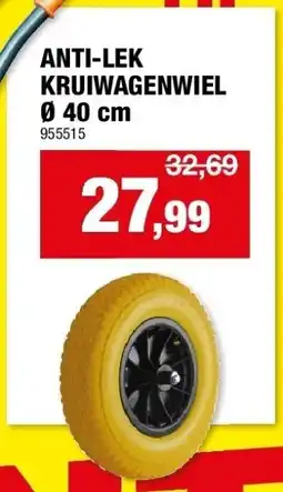 Hubo ANTI-LEK KRUIWAGENWIEL Ø 40 cm aanbieding