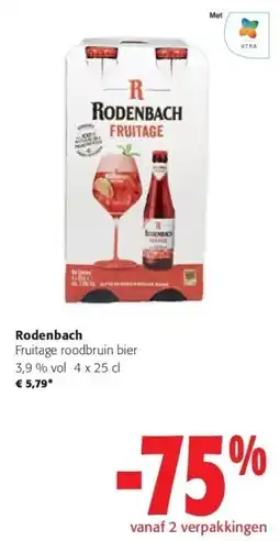 Colruyt Rodenbach Fruitage roodbruin bier 3,9 % vol 4 x 25 cl aanbieding