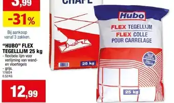 Hubo “HUBO” FLEX TEGELLIJM 25 kg aanbieding