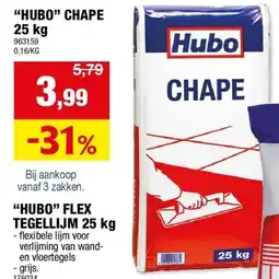 Hubo “HUBO” CHAPE 25 kg aanbieding