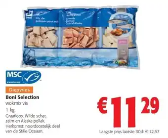 Colruyt Boni Selection wokmix vis 1 kg aanbieding