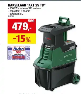 Hubo HAKSELAAR “AXT 25 TC” aanbieding