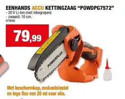 Hubo EENHANDS ACCU KETTINGZAAG “POWDPG7572” aanbieding