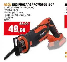 Hubo ACCU RECIPROZAAG “POWDP25100” aanbieding