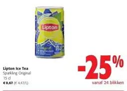 Colruyt Lipton Ice Tea Sparkling Original 15 cl aanbieding