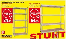 Hubo GEGALVANISEERD REK “HEAVY DUTY” 180 x 90 x 40 cm aanbieding