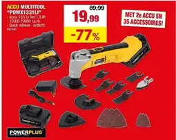 Hubo ACCU MULTITOOL “POWX1331LI” aanbieding