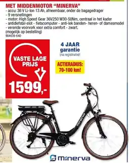 Hubo MET MIDDENMOTOR “MINERVA” aanbieding