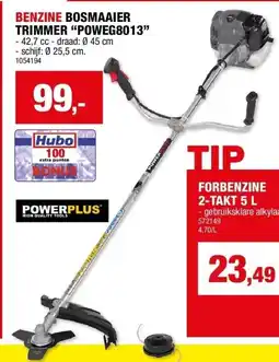 Hubo BENZINE BOSMAAIER TRIMMER “POWEG8013” aanbieding