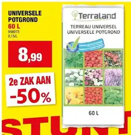 Hubo UNIVERSELE POTGROND 60 L aanbieding