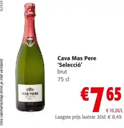 Colruyt Cava Mas Pere 'Selecció' brut 75 cl aanbieding
