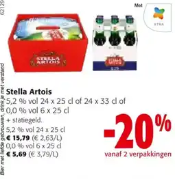 Colruyt Stella Artois 5.2% 24 x 25 cl aanbieding
