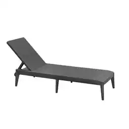 Leen Bakker Ligbed Sirolo - kunststof antraciet - 29x168x60 cm aanbieding