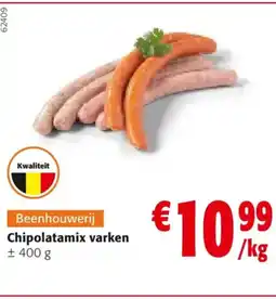 Colruyt Chipolatamix varken 400 g aanbieding