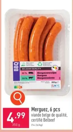 ALDI Merguez, 6 pcs 350g aanbieding