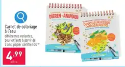 Carnet de coloriage à l'eau