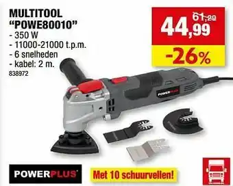 Hubo Powerplus multitool powe80010 aanbieding