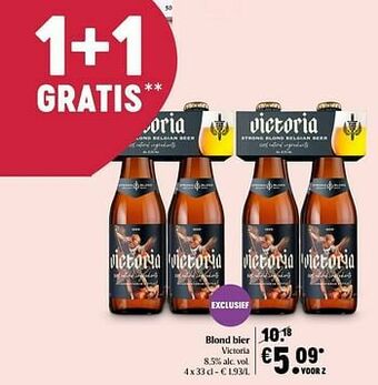 Delhaize Blond bier victoria aanbieding