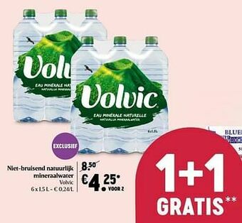 Niet-bruisend natuurlijk mineraalwater volvic