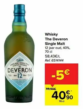 Whisky the deveron single malt