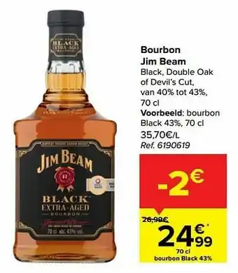 Carrefour Bourbon black 4 aanbieding