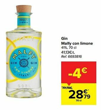 Gin malfy con limone