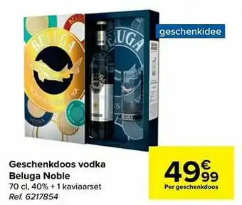 Geschenkdoos vodka beluga noble