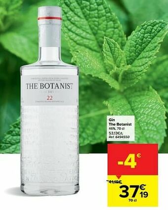 Carrefour Gin the botanist aanbieding