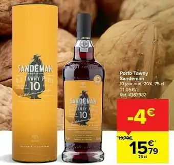 Carrefour Porto tawny sandeman aanbieding